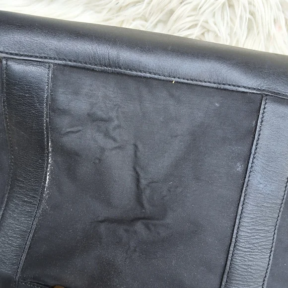 Moschino Canvas & leather logo xbody bag